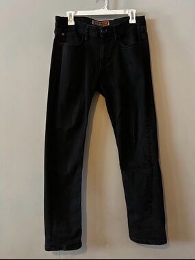 Weatherproof Men's Slim Straight Black Jeans